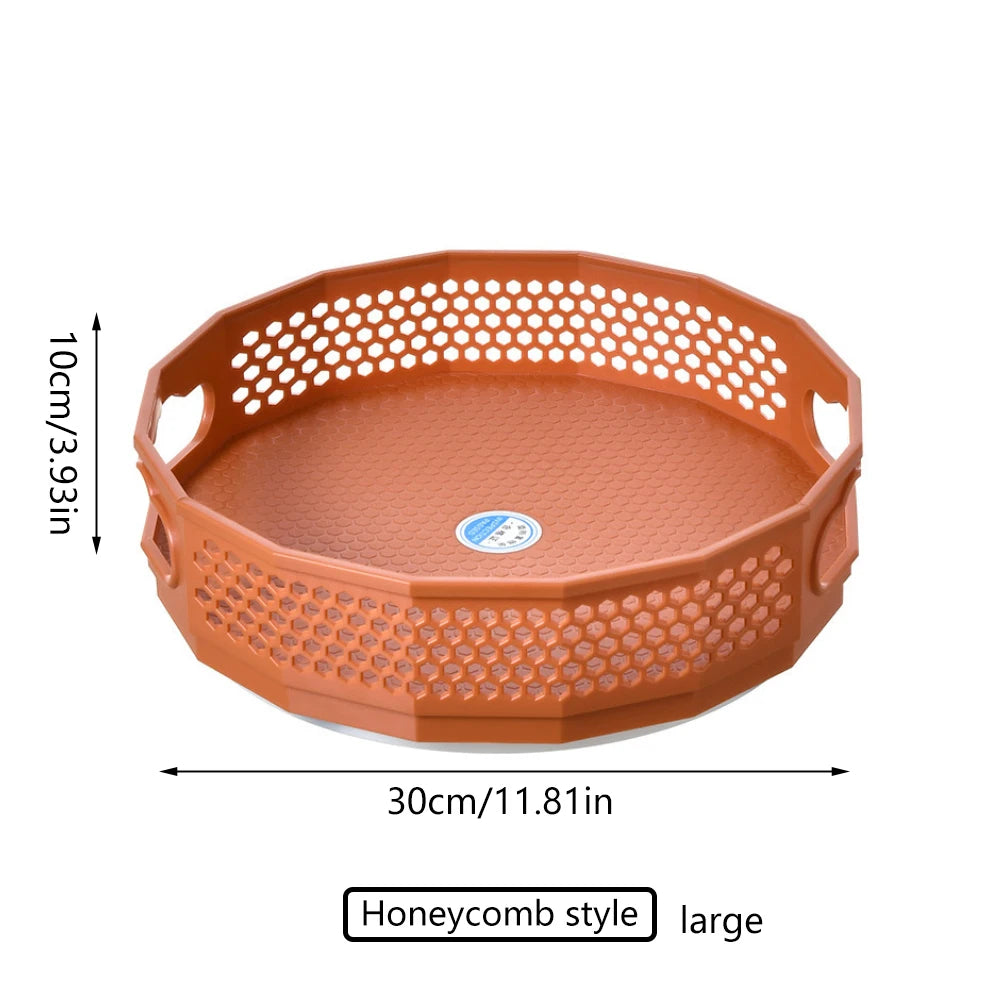 360° Rotating Spice Rack Organizer Seasoning Holder Kitchen Storage Tray Lazy Susans Home Supplies for Bathroom, Cabinets