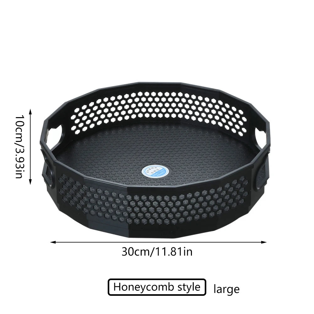 360° Rotating Spice Rack Organizer Seasoning Holder Kitchen Storage Tray Lazy Susans Home Supplies for Bathroom, Cabinets
