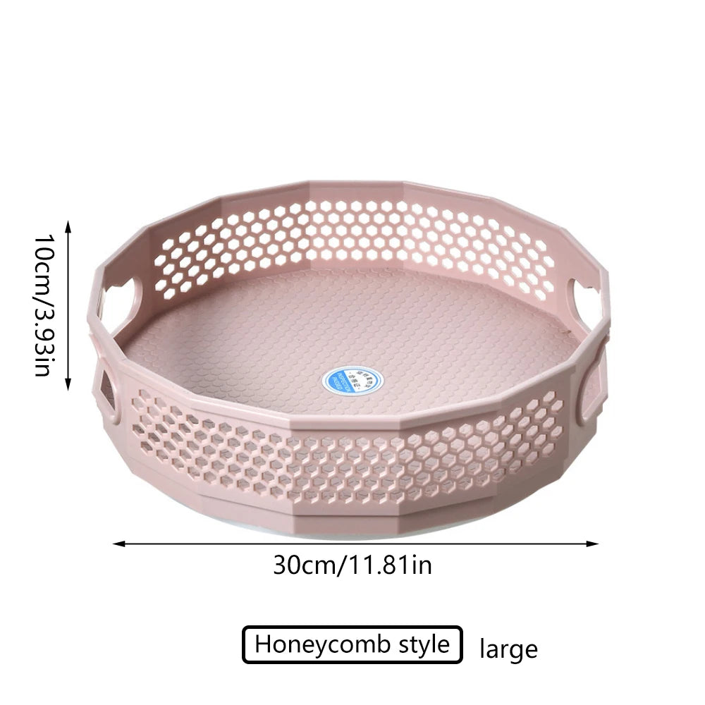 360° Rotating Spice Rack Organizer Seasoning Holder Kitchen Storage Tray Lazy Susans Home Supplies for Bathroom, Cabinets